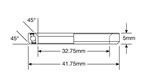 Roulement Enduro ACB 4545 136 SS - 440c Stainless (Angular Contact) - 32,75x41,75x6 (45x45°)
